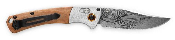 Benchmade 15085-2202 Mini Crooked River Limited Edition Hunt Artist Series - Whitetail