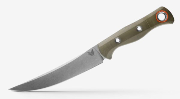 Benchmade 15500-3 HUNT Class Meatcrafter® OD Green G10, Satin Trailing Point CPM-S45VN<br />
