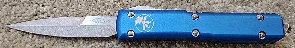 Microtech® Knives Ultratech Bayonet Blue Stonewash Standard 120-10 BL 