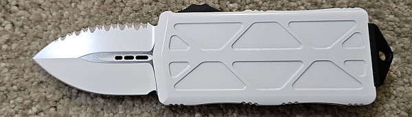 Microtech® Knives Exocet D/E ST White White Full Serrated 157-3 ST 
