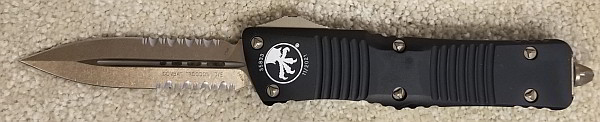 Microtech Combat Troodon D/E Bronzed Partial Serrated