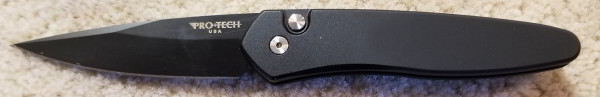 ProTech Newport black handle black blade