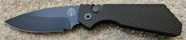 ProTech Knives PT207 Strider PT+ Auto Textured black handle, DLC Black Magnacut blade<br />
